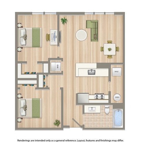 archer park 2 bedroom floor plan